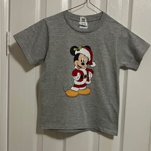 Child’s Disney Holiday Mickey Mouse Gray T-Shirt
